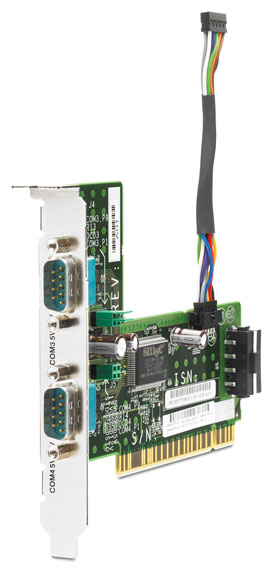 HP, AFTER MARKET OPTION, BUILDTOORDER, 2-PORT POWERED SERIAL PORT CARD, PCI-E, COMPATIBLE WITH RP5