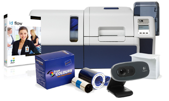 IN A BOX, ID BADGE PRINTING, HIGH VOLUME, ZEBRA ZXP SERIES 8, LOGITECH WEBCAM, JOLLY ID FLOW SOFTARE
