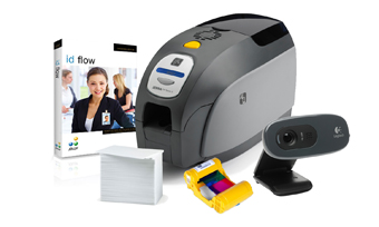 IN A BOX, ID BADGE PRINTING, LOW VOLUME, ZEBRA ZXP SERIES 3, LOGITECH WEBCAM, JOLLY ID FLOW SOFTARE
