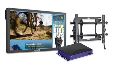 IN A BOX, RETAILER, GENERAL DIGITAL SIGNAGE, FEATURING PHILIPS 42