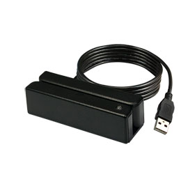 UIC, MSR READER, SWIPE TYPE, USB INTERFACE, TRIPLE TRACKS, BUZZER/LED, BLACK