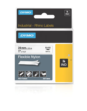 DYMO, CONSUMABLES, INDUSTRIAL FLEXIBLE NYLON LABELS, FOR USE IN RHINO LABEL PRINTERS, 1