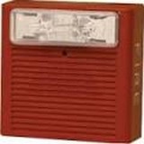 Horn Strobe Wall Weatherproof 24VDC 3dB 75CD Red