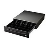 FEC, CASH DRAWER, BLACK METAL CASH DRAWER, STANLESS FRONT, 24V, 5 BILL/5 COIN, METAL BILL CLIP