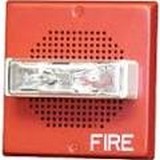 Chime Strobe Square Wall 24 VDC 15/30/75/110CD Red