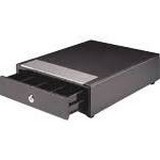 Manual Cash Drawer - 13.0 x 16.3 x 3.54, Black, No Media Slot, 4 Bill / 4 Coin, Painted Front