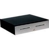 APG, SERIES 4000, CASH DRAWER, ETHERNET INTERFACE, WITH BARCODE, NO ALARM, STAINLESS STEEL FRONT, 18X16, 5 BILL 5 COIN